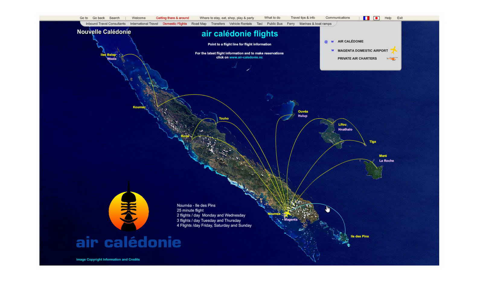 Rocket Guide to New Caledonia Domestic Flights